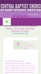 Mobile Screenshot of centralbaptistchurchcs.org
